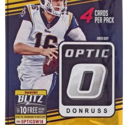 Best Sale 😍 NFL Panini 2018 Donruss Optic Football Trading Card Pack [4 Cards] 😉