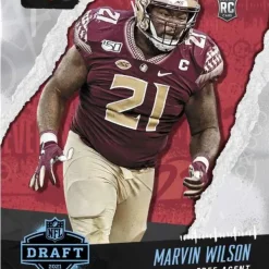 Best Sale 😀 NFL Cleveland Browns 2021 Instant Draft Night Football Marvin Wilson Trading Card #40 [/771] 👍
