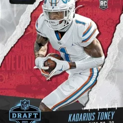 Budget 🥰 NFL New York Giants 2021 Instant Draft Night Football Kadarius Toney Trading Card 🔔