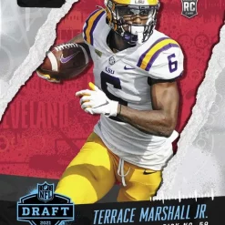 Wholesale 💯 NFL Carolina Panthers 2021 Instant Draft Night Football Terrace Marshall Jr. Trading Card 🥰