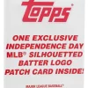 Cheapest 🥰 Topps 2017 Series 2 ⚾ Baseball One Exclusive Indepentence Day MLB Silhouetted Batter Logo Patch Card Trading Card Pack 😍