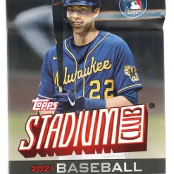 Cheap 😍 MLB Topps 2021 Stadium Club ⚾ Baseball Trading Card HANGER Pack [5 Cards] 🎁