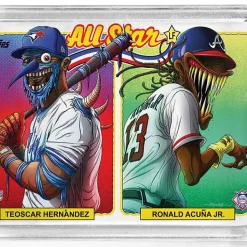 Best deal ✔️ MLB Topps Project70 ⚾ Baseball Teoscar Hernandez & Ronald Acuna Jr. Exclusive Trading Card [by Alex Pardee] ⭐