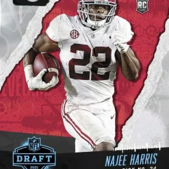 Cheap 🧨 NFL Pittsburgh Steelers 2021 Instant Draft Night Football Najee Harris Trading Card 🛒