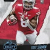 Discount ❤️ NFL San Francisco 49ers 2021 Instant Draft Night Football Trey Sermon Trading Card 🧨