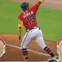 Discount 😀 MLB Topps Now 2021 Ronald Acuna Jr Exclusive Trading Card #244 [244] ⭐