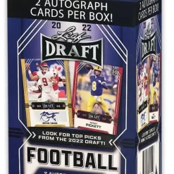 Hot Sale ❤️ NFL 2022 Draft Football Trading Card BLASTER Box [2 Autograph Cards Plus 10 Card Set] 🛒