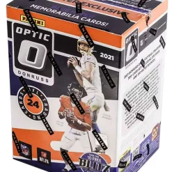 Best Pirce ✨ NFL Panini 2021 Donruss Optic Football Trading Card BLASTER Box [6 Packs, Purple Shock Parallels] 🧨