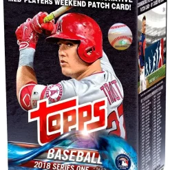 Best Sale ✔️ MLB Topps 2018 Series 1 ⚾ Baseball Trading Card BLASTER Box [10 Packs & 1 Patch Card] ⭐