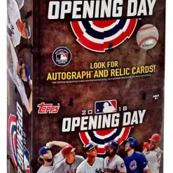Hot Sale 😉 MLB Topps 2018 Opening Day ⚾ Baseball Trading Card VALUE Box [24 Packs] 💯