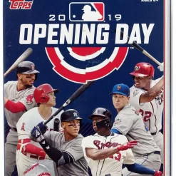 Cheap 😍 MLB Topps 2019 Opening Day ⚾ Baseball Trading Card HANGER Box [40 Cards] ⌛