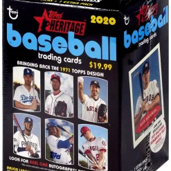 Best Sale ⌛ MLB Topps 2020 Heritage ⚾ Baseball Trading Card BLASTER Box [7 Packs] 🛒