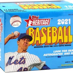 Top 10 🔔 MLB Topps 2021 Heritage ⚾ Baseball Exclusive Trading Card MEGA Box [17 Packs] 🔥