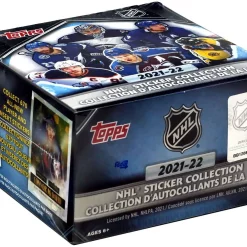 Buy 🌟 NHL Topps 2021-22 Hockey Sticker Collection Box [50 Packs] 🌟