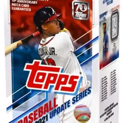 Outlet 🤩 MLB Topps 2021 Update Series ⚾ Baseball Trading Card BLASTER Box [7 Packs + Patch Card] 💯