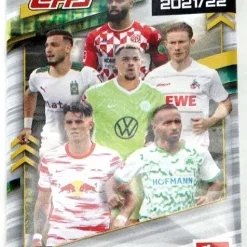 Brand new 👏 UEFA Topps 2021-22 Bundesliga Soccer Trading Card HOBBY Pack [8 Cards] 😀
