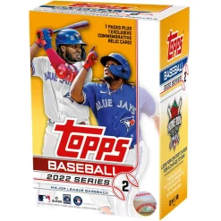Budget 🌟 MLB Topps 2022 Series 2 ⚾ Baseball Trading Card BLASTER Box [7 Packs Plus 1 Exclusive Commemorative Relic Card] 🎉