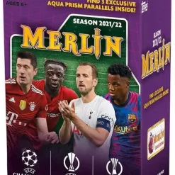 Outlet ❤️ UEFA Champions League Topps 2021-22 Merlin Collection Soccer Trading Card BLASTER Box [8 Packs] 🌟