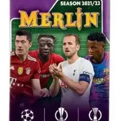 Buy 🔔 UEFA Champions League Topps 2021-22 Merlin Collection Soccer Trading Card BLASTER Pack [4 Cards] 🔥