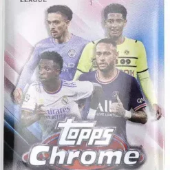 Buy 🌟 UEFA Topps 2021-22 Champions League Chrome Soccer Trading Card HOBBY LITE Pack [4 Cards] 😉