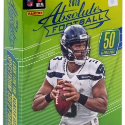 Buy 🔔 NFL Panini 2018 Absolute Football Trading Card HANGER Box [50 Cards] ⌛