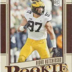 Flash Sale ⌛ NFL 2022 Panini Chronicles Legacy Draft Picks Aidan Hutchinson Trading Card #16 🤩