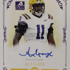 Outlet 🔥 NFL 2022 Onyx Vintage College Football Ali Gaye Blue Ink /300 Trading Card CAAG [Auto Rookie] 💯