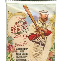 Wholesale 🔔 MLB Topps 2019 Allen & Ginter ⚾ Baseball Trading Card VALUE Pack [3 Packs + 3 Gold Parallel Cards] 🧨