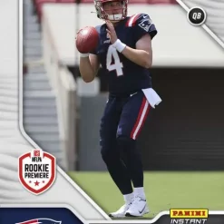 Outlet 🎁 NFL New England Patriots 2022 Instant RPS First Look Football Bailey Zappe Trading Card FL39 [Rookie Card] 🌟