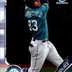 Best Sale 🔔 MLB 2019 Bowman Chrome Draft Julio Rodriguez Trading Card BDC-60 [Rookie] 🎉