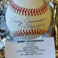 Buy 🎁 MLB Hidden Treasures: New York Dynasty Bobby Richardson Autographed ⚾ Baseball 🧨