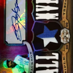 Flash Sale 💯 MLB 2009 Topps Tripple Threats Bo Jackson 7/18 Trading Card TTAR-93 [Relic Auto] ✔️