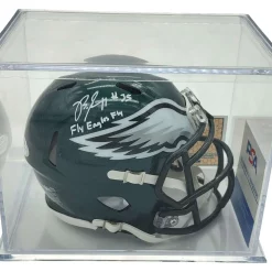 Promo 😀 NFL Tristar Hidden Treasures Boston Scott Autographed Mini Helmet 🛒