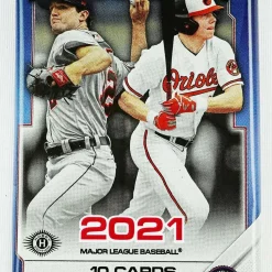 Deals 👏 MLB Topps 2021 Bowman ⚾ Baseball Trading Card HOBBY Pack [10 Cards] ✔️