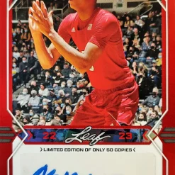 Coupon 💯 NBA 2022-23 Leaf Bryce McGowens /50 Trading Card BA-BM2 [Auto] ✔️