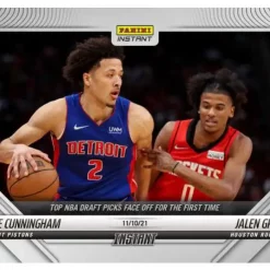 Budget 🔥 2021-22 NBA Instant 🏀 Basketball Cade Cunningham & Jalen Green Trading Card #32 [Rookie Card] 🎁