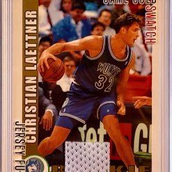 Brand new 🧨 Jersey Fusion 2021 All Sports Edition Christian Laettner Trading Card JF-CLDT 🔥