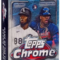 Deals ⭐ MLB Topps 2021 Chrome ⚾ Baseball Trading Card HANGER Box [5 Packs] 🛒