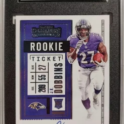 Deals 💯 NFL 2020 Panini Contenders J.K. Dobbins Trading Card #123 [Autographed] [SGC 8] 🛒