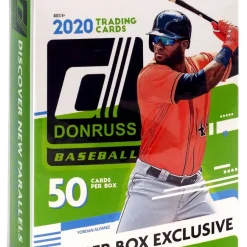 Best Sale 🌟 MLB Panini 2020 Donruss ⚾ Baseball Trading Card HANGER Box [50 Cards] 💯