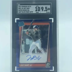 Top 10 👏 2021 Donruss Optic ⚾ Baseball Joey Bart SGC 9.5 /99 Autograph Single Sports Card RRS-JB [Autograph] 🎉