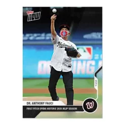 Brand new 🔥 MLB Topps Now 2020 Dr. Anthony Fauci Trading Card #2 🌟