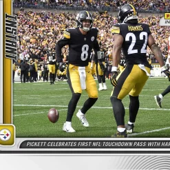 Best deal 👏 NFL Pittsburgh Steelers 2022 Instant Weekly Pass Football Kenny Pickett Trading Card #68 [Rookie Card, Celebrates First NFL Touchdown Pass with Harris] 😀