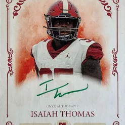Promo 🥰 NFL 2022 Onyx Vintage Football Isaiah Thomas Green Ink /50 Trading Card VAIT 🧨
