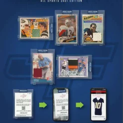 New 😉 Jersey Fusion 2021 All Sports Edition DISPLAY of 10 Trading Card MINI Boxes 🎁 -Sports Cards Shop jerseyfusioncase inset4