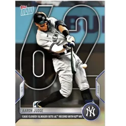 Promo 🔔 MLB New York Yankees 2022 Topps Now Aaron Judge Trading Card #1012 [Hits 62nd Home Run!!! Case Closed! Slugger Sets AL Record with 62nd HR] 👏
