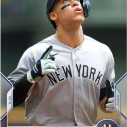 Hot Sale 🎉 MLB New York Yankees 2022 Topps Now Aaron Judge Trading Card #923 [Records Tied, Fall In Multi Homer Day For Slugger] ✨