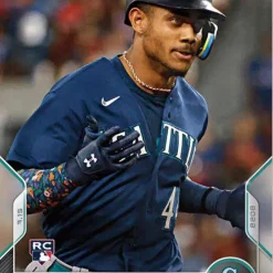 Best Pirce 🌟 MLB 2022 Topps Now Julio Rodriguez Trading Card #535 [Rookie Card, Grand Slam, 5 RBI Lead Club's 12th Straight Win] 😀