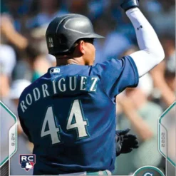 Best Pirce ❤️ MLB 2022 Topps Now Julio Rodriguez Trading Card #771 [Rookie Card, 1st Mariners Player with a 20-20 SeasonSince '02] 🔥