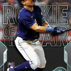 Cheapest 🥰 MLB 2022 Topps Now Julio Rodriguez Trading Card OS-34 [2022 AL Rookie of the Year] 🌟